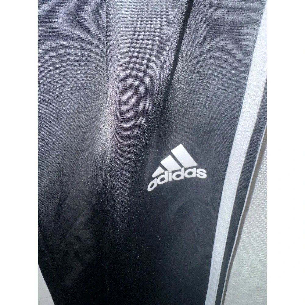 Adidas‎ Men's M Athletic Pants Medium Black White Stripe